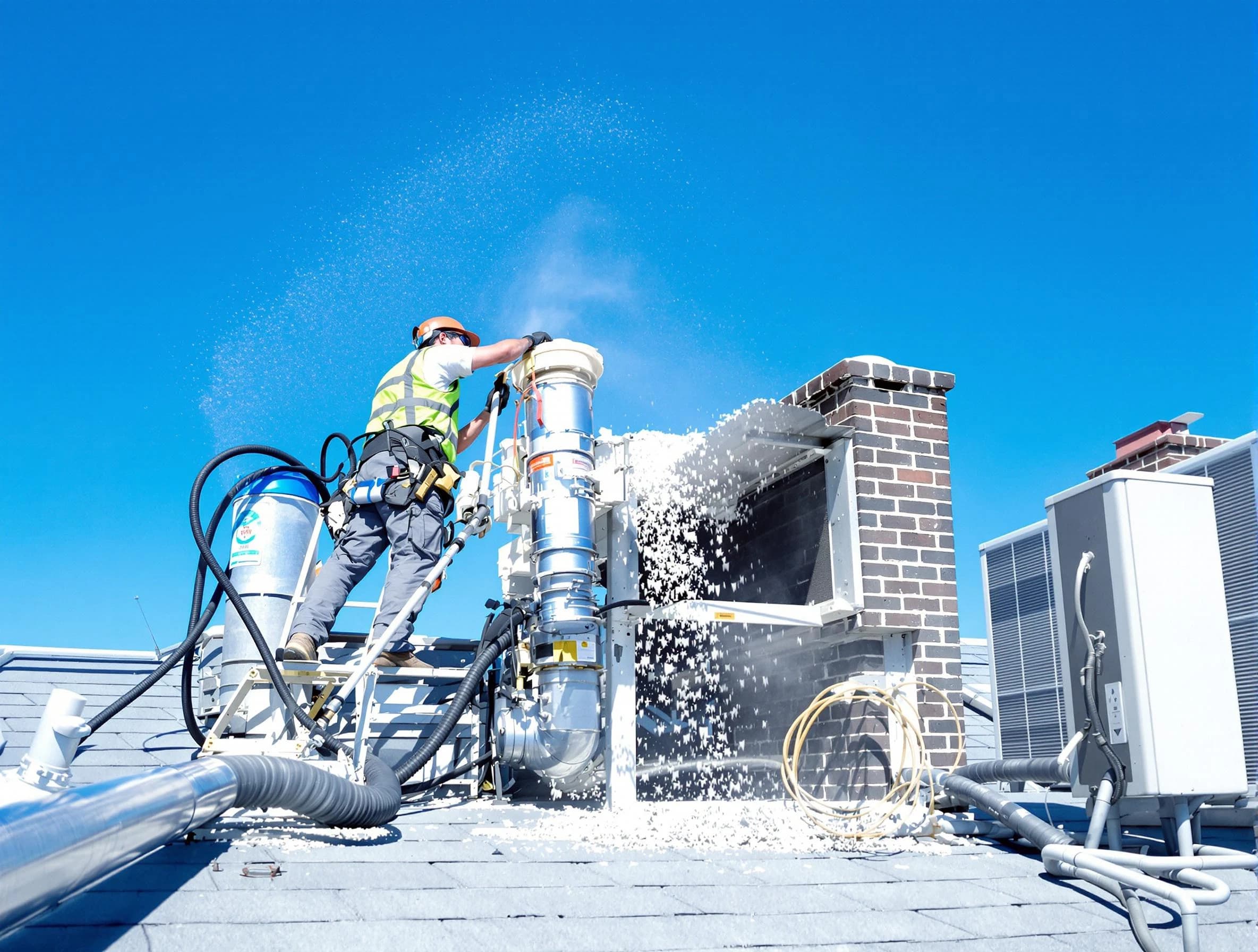 Expert roof dryer vent cleaning by Peters Dryer Vent Cleaning in Peters