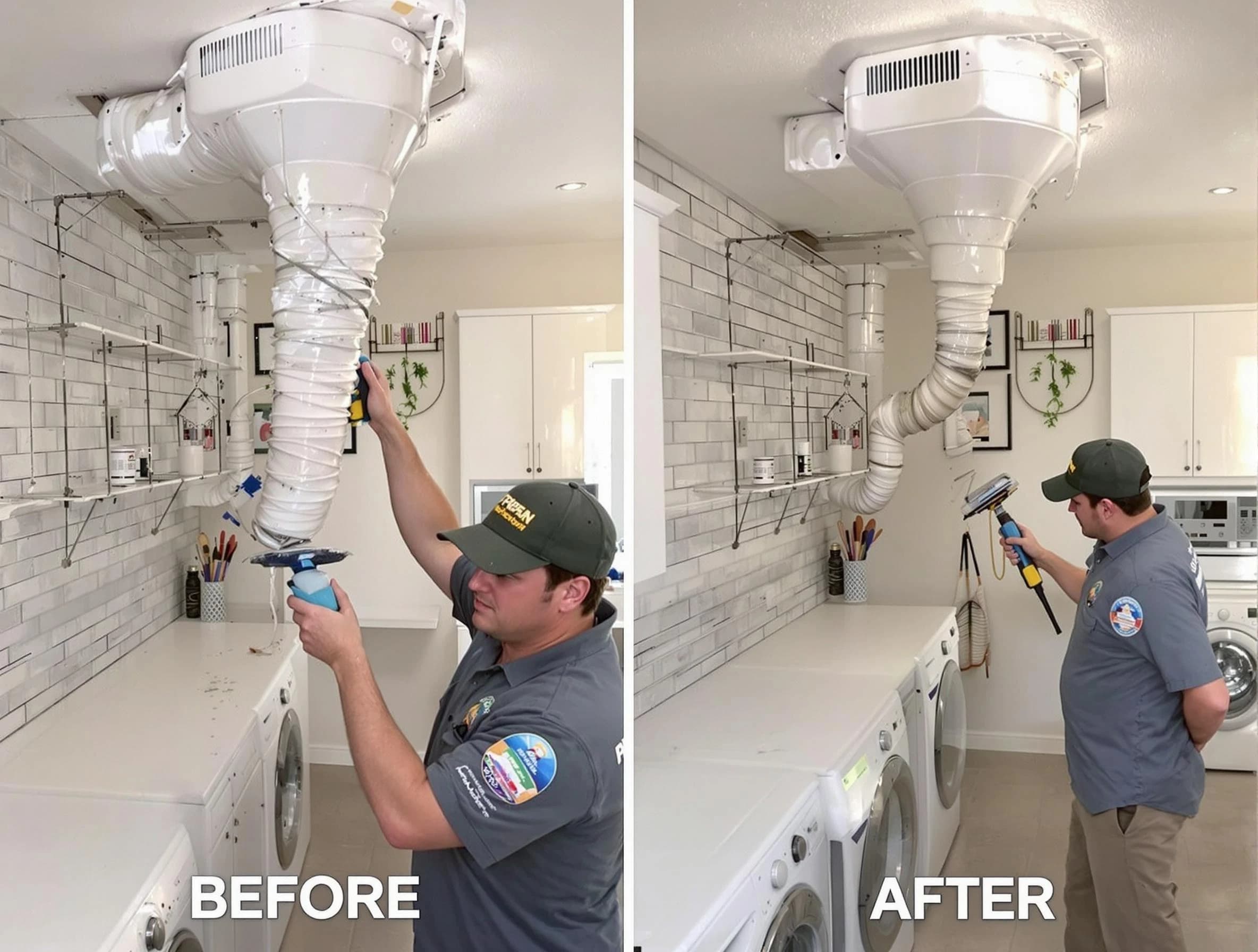 Professional dryer exhaust vent cleaning by Peters Dryer Vent Cleaning in Peters