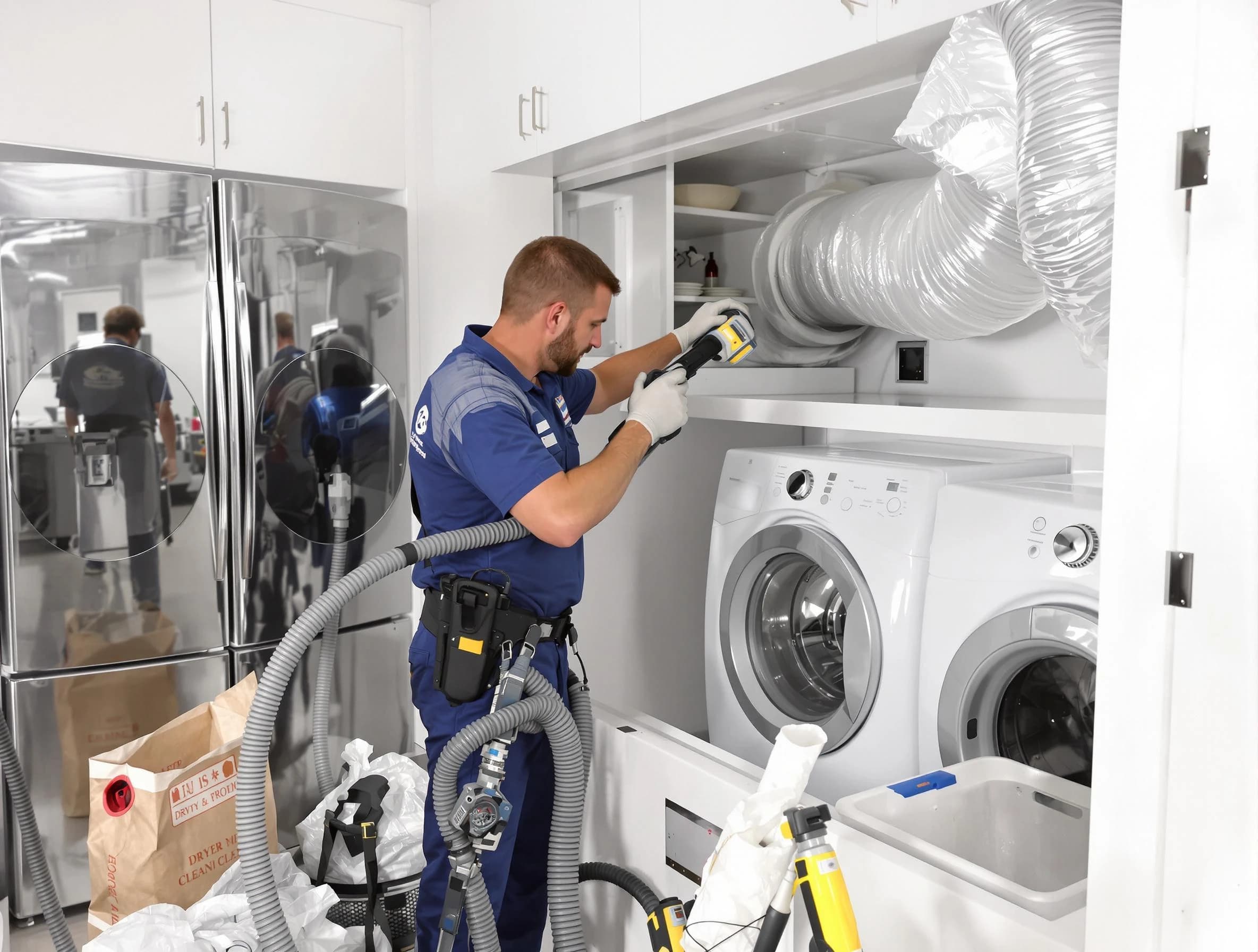 Professional duct cleaning by Peters Dryer Vent Cleaning in Peters