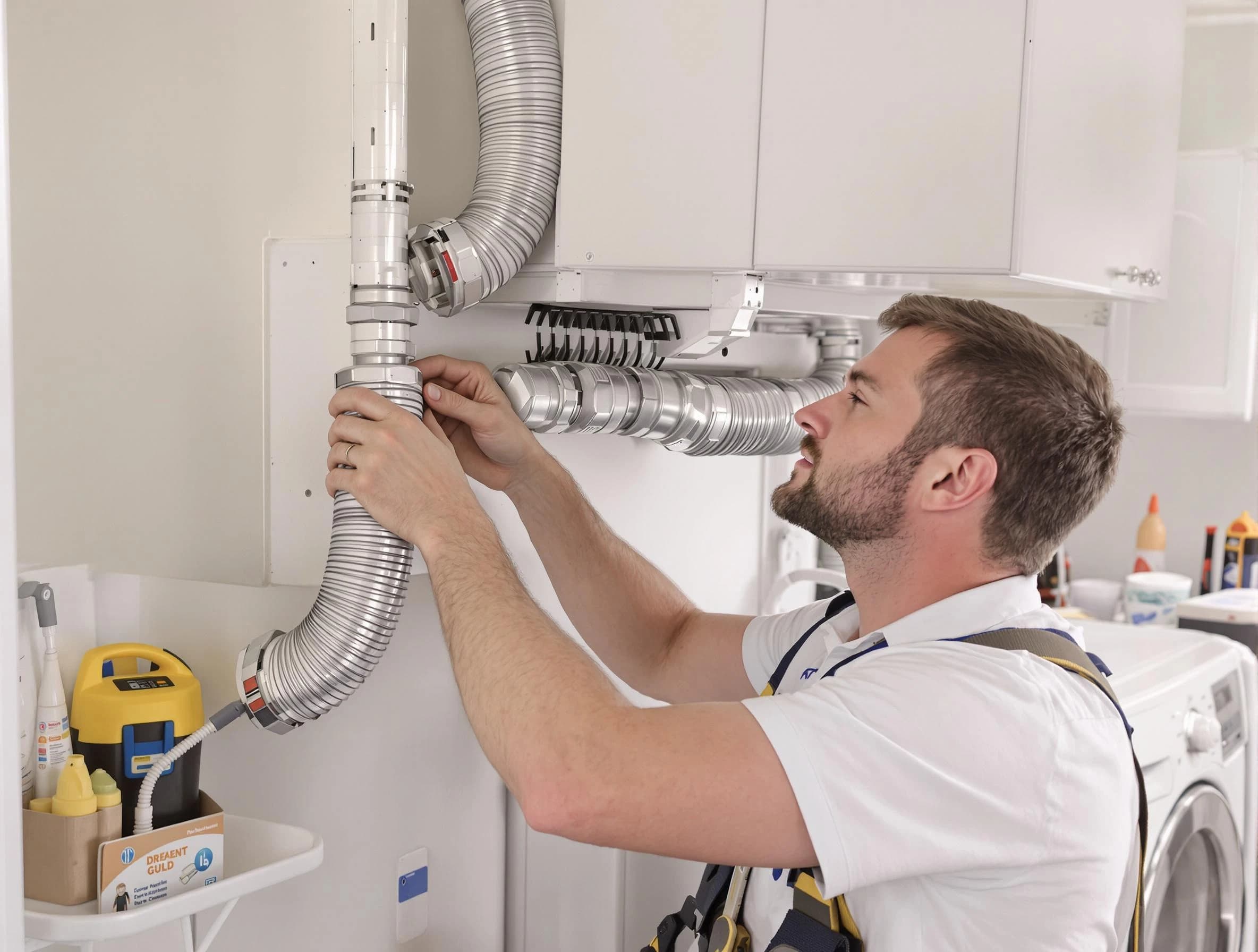 Professional dryer vent repair and installation by Peters Dryer Vent Cleaning in Peters