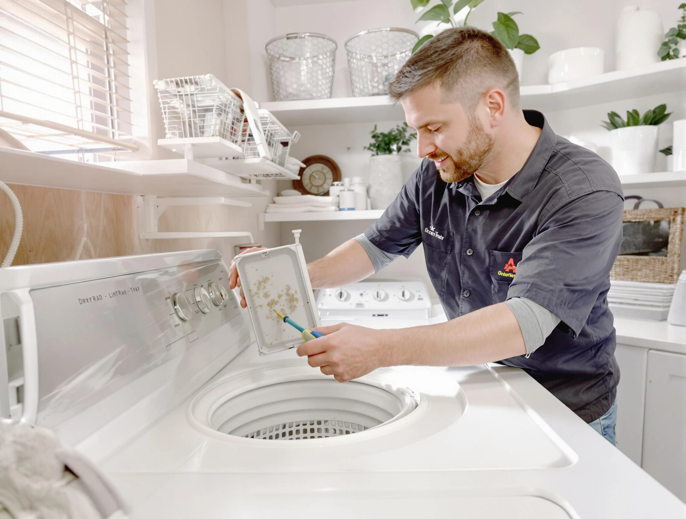 Cleaning Dryer Lint Trap in Cecil, PA