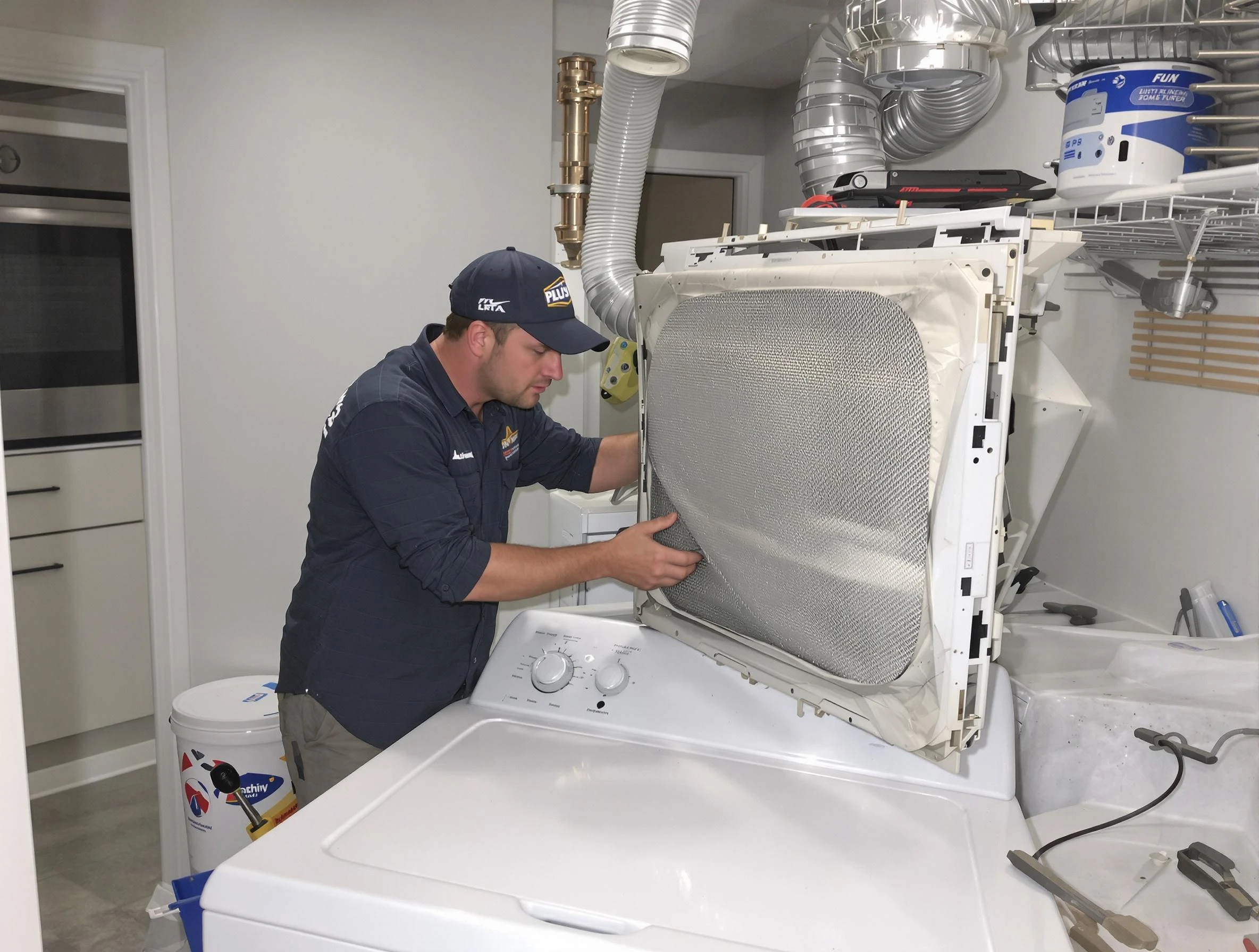 Expert vent cover replacement by Peters Dryer Vent Cleaning in Peters