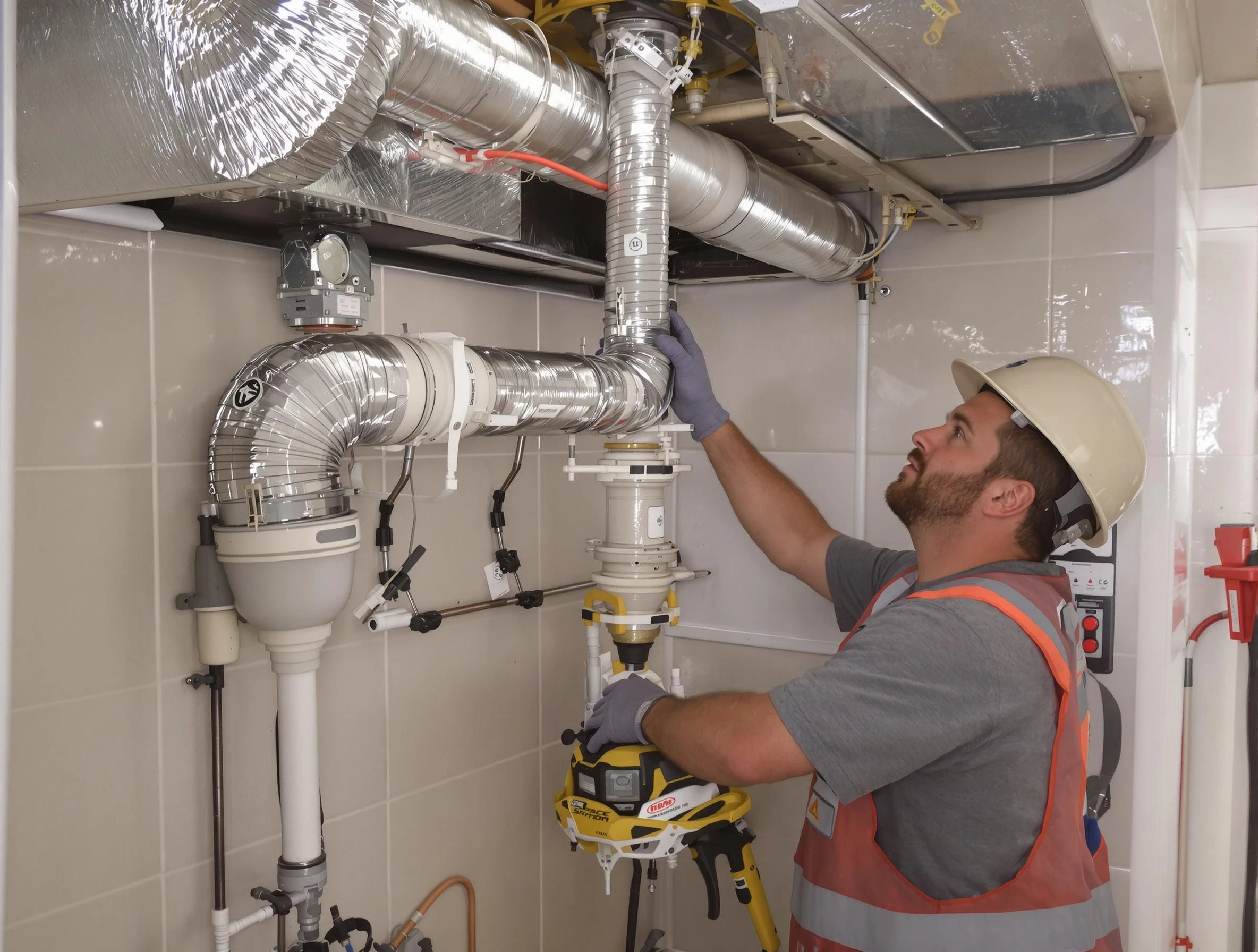 Peters Dryer Vent Cleaning expert performing professional dryer vent repair and installation in Peters
